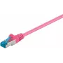 DSIT CAT 6a S/FTP LSOH Patch vads 0,25 m rozā