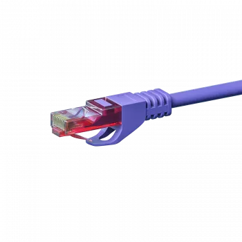 DSIT CAT6 U/UTP tīkla vads, 1m, violets, 100% varš (DC-68-010)