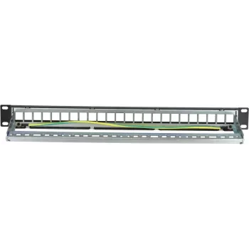 DSIT DS-Patch-24STP 24 portu Keystone sadales panelis S/UTP 1U melns