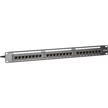 DSIT DS-Patch6a-24UTP 24 portu CAT6a UTP sadales panelis, 19 inch 1U, 10GbE, PoE+