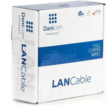 DSIT DANICOM CAT5E FTP 50m elastīgs PVC tīkla kabelis (Fca)