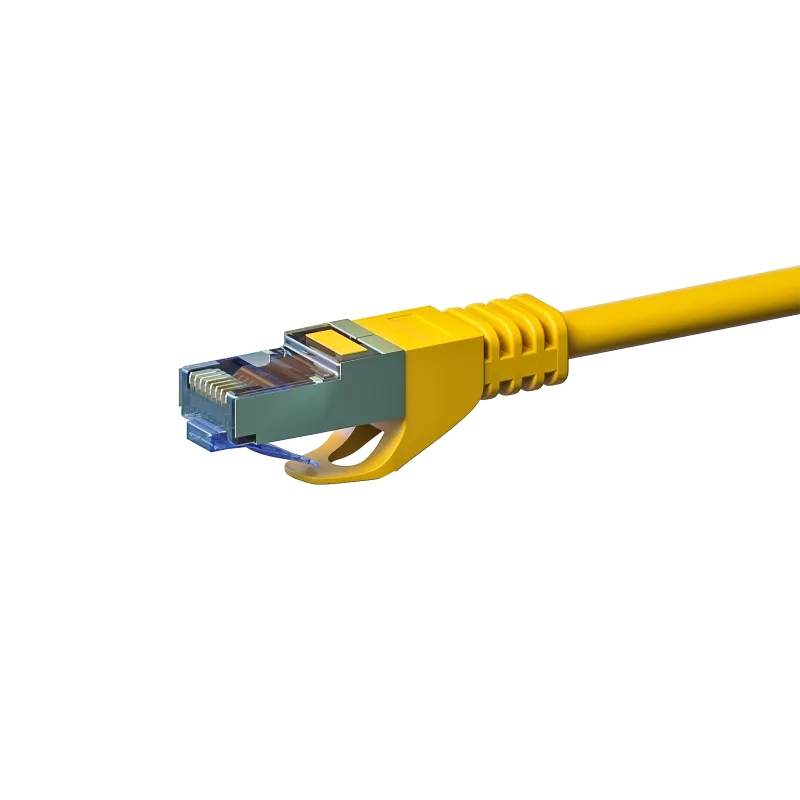 DSIT CAT 6a S/FTP LSOH Patch vads, 7,5 m, dzeltens