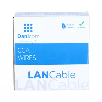 DSIT CAT6 S/FTP 50m vads uz ruļļa pelēks CCA (DC-SFTP6CCA50-GRY)
