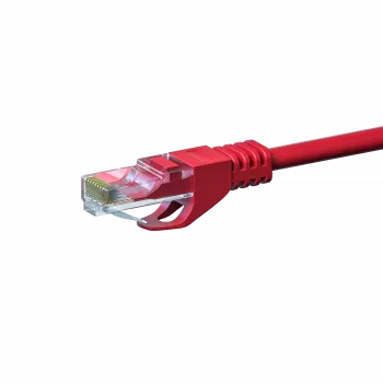 DSIT CAT 6 U/UTP tīkla kabelis, 2m, sarkans, CCA - RJ45 Ethernet savienojuma kabelis