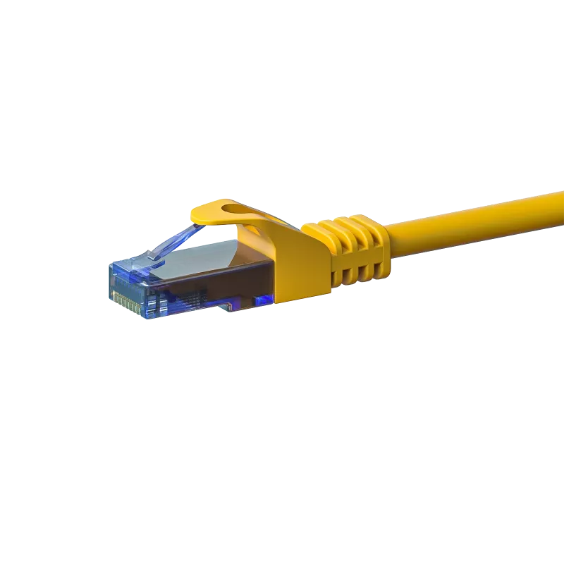 DSIT CAT6a Ethernet vada līcis 100% varš U/UTP 5m dzeltens DC-U6A7-050