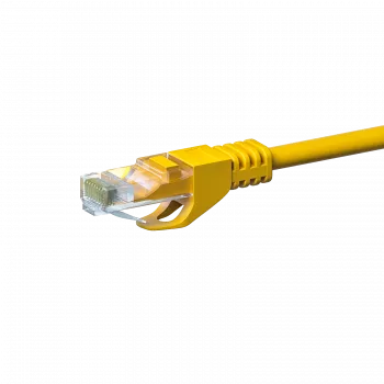 DSIT CAT5e U/UTP tīkla kabelis, 20 m, dzeltens, 100% varš (DC-57-200)
