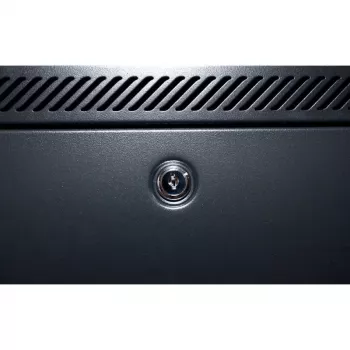 DSIT 15U sienas servera skapis ar metāla durvīm 600x600x770mm melns