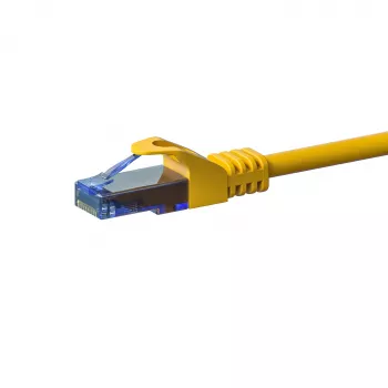 DSIT CAT6a U/UTP 100% Copper Ethernet Patch Cable, RJ45, 1m, Dzeltens