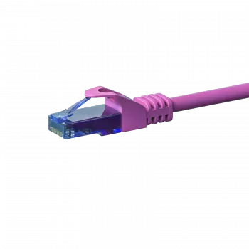 DSIT CAT6a tīkla kabelis 100% varš - U/UTP - 1 metrs - Rozā (DC-U6A9-010)