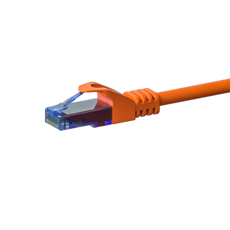 DSIT CAT6a U/UTP 15 m tīkla vads, 100% varš, oranžs