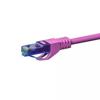 DSIT CAT6a U/UTP 30m rozā tīkla vads, 100% varš, 10Gbps, RJ45