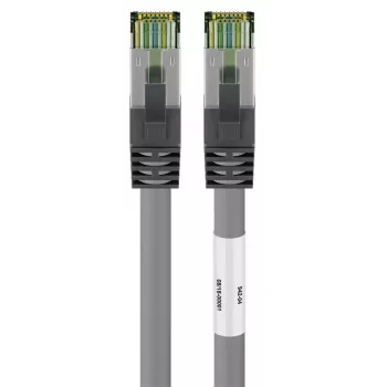 DSIT RJ45 tīkla kabelis S/FTP PiMF CAT 8, 1 m, pelēks