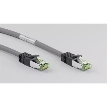 DSIT RJ45 tīkla kabelis S/FTP PiMF CAT 8 pelēks 0,25 m