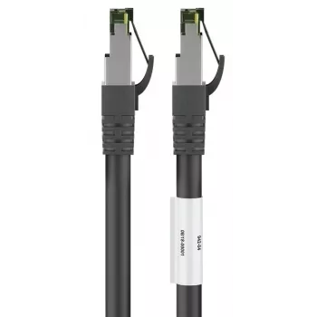 DSIT RJ45 tīkla kabelis S/FTP PiMF CAT 8, melns, 3m
