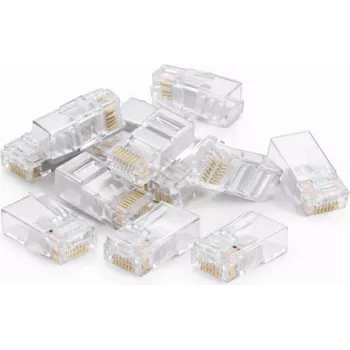 DSIT DANICOM UTP RJ45 CAT6 caurvadu tīkla spraudnis elastīgiem kabeļiem - 10 gab. (DC-RJ45-UTP6-PT-10PCE)