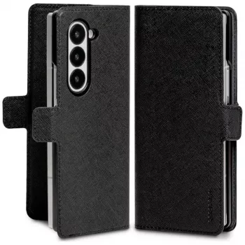 Mercury Premium Premium Maciņa Dienasgrāmatas Maciņš Samsung Galaxy Z Fold8 Ultra - Melns