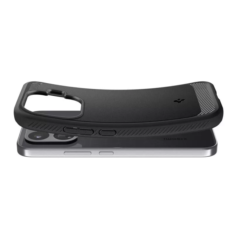 SPIGEN Rugged Armor Case for Xiaomi 17T Pro, matēti melns, ACS11869