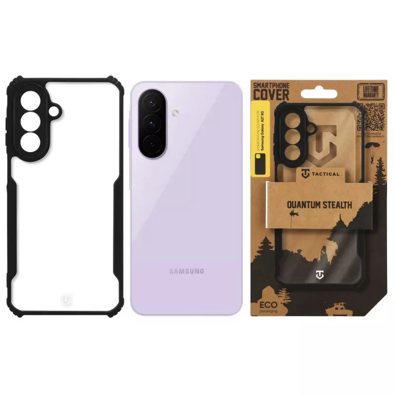 Tactical vāciņš Quantum Stealth Samsung Galaxy A27 5G caurspīdīgs/melns