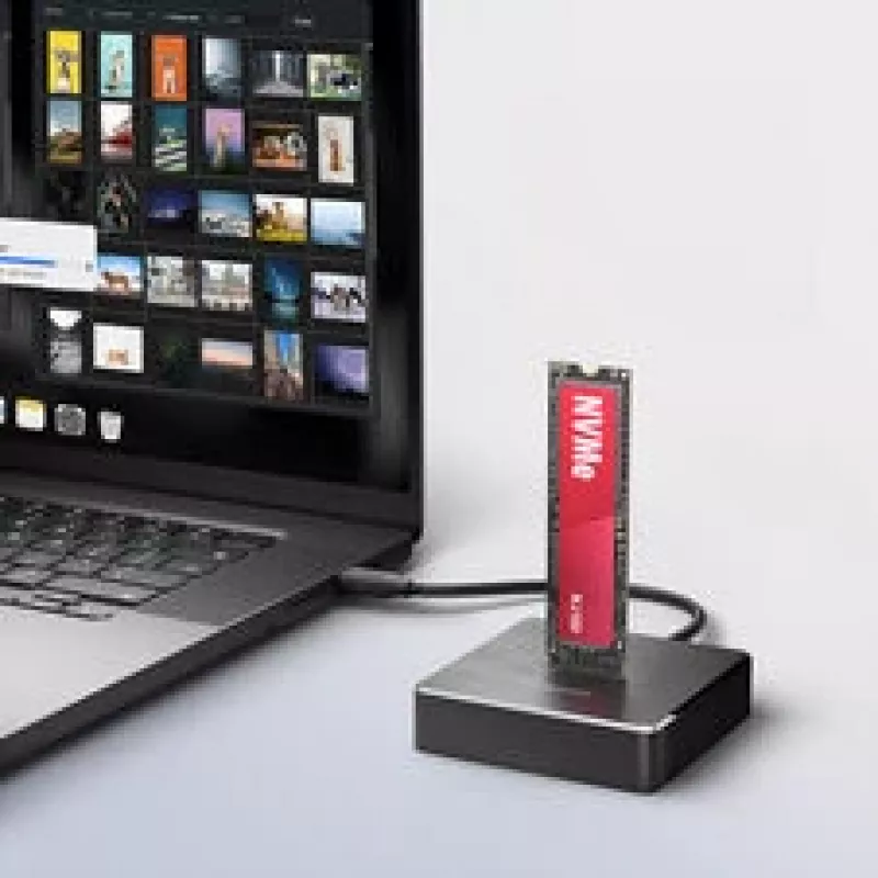 AXAGON ADSA-M2C11 USB-C 10Gbps dokstacija vienam M.2 NVMe vai SATA SSD