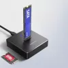 AXAGON ADSA-M2C11 USB-C 10Gbps dokstacija vienam M.2 NVMe vai SATA SSD
