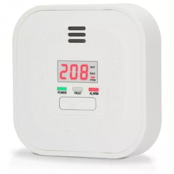 Alecto COA4010 oglekļa monoksīda detektors ar LCD displeju