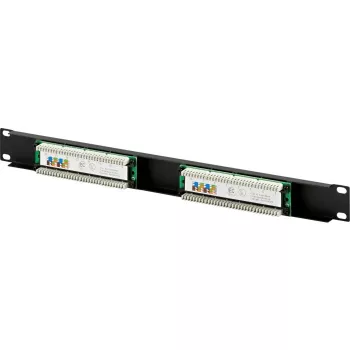 DSIT DS-Patch5-16UTP 19 inch 1U CAT5e UTP 16 portu sadales panelis, melns