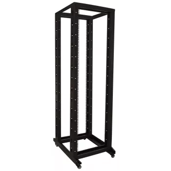 DSIT 42U 19 inch brīvi stāvošs skapis ar riteņiem, 600x800x2000 mm, melns, neizmontēts