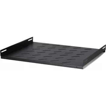 DSIT DS-FH60Wand 1U fiksētais plaukts 600 mm dziļiem sienas skapjiem, 25 kg slodze, melns