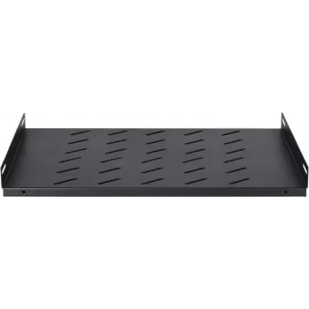 DSIT DS-FH60Wand 1U fiksētais plaukts 600 mm dziļiem sienas skapjiem, 25 kg slodze, melns