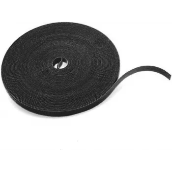 DSIT Hook and Loop Fastener Tape 20 mm x 25 m Melna