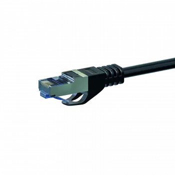 DSIT Cat 6a S/FTP LSOH tīkla vads, 0,25 m, melns (DC-6A0-002)