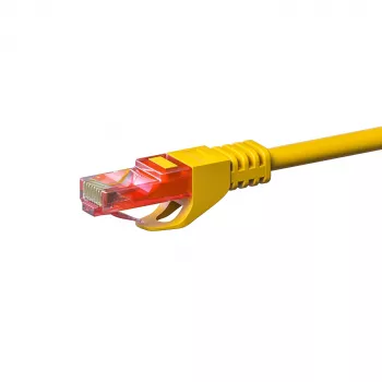 DSIT DC-67-100 CAT6 U/UTP tīkla kabelis, 10 m, dzeltens, 100% varš