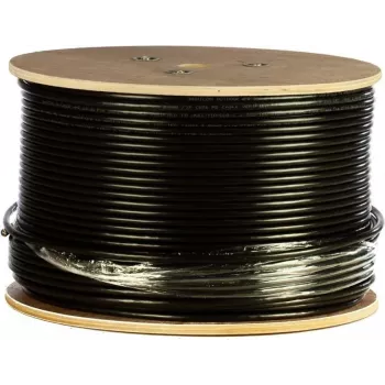 DSIT DANICOM CAT6 UTP 305m āra cietais vadītājs PE apvalks kabelis (Fca) - Melns