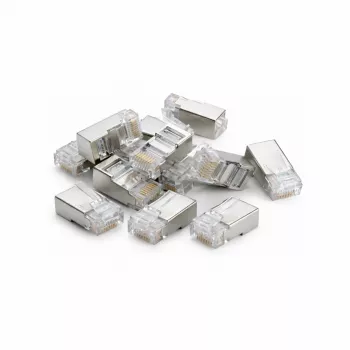 DSIT FTP RJ45 CAT5e tīkla savienotājs elastīgiem un masīviem vadiem - 10 gab.