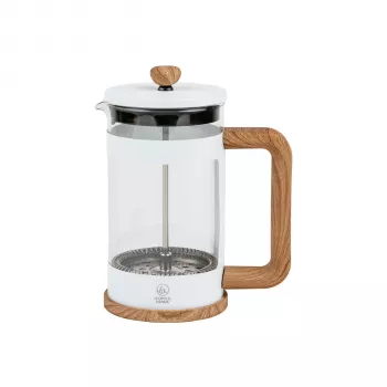 Leopold Vienna Franca Franču preses kafijas un tējas pagatavotājs, 600 ml, balts