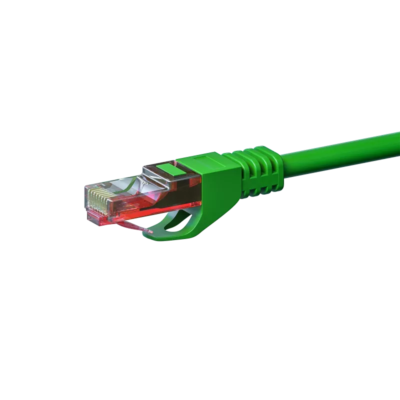DSIT CAT6 U/UTP tīkla vads, 3m, zaļš, 100% varš (DC-63-030)