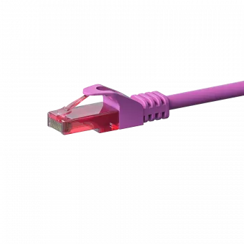DSIT CAT6 tīkla kabelis, U/UTP, 0,15 m, rozā, 100% varš (DC-69-001)