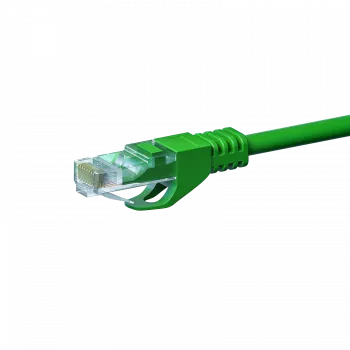 DSIT CAT5e U/UTP Ethernet Patch Cable 0,25 m, zaļš, 100% varš (DC-53-002)