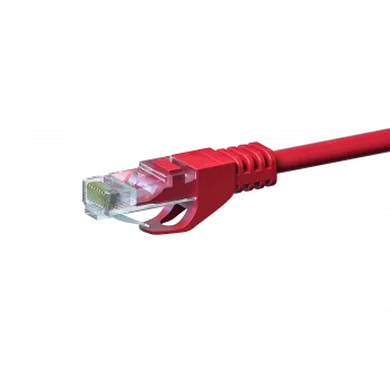 DSIT CAT5e U/UTP tīkla vads, 3m, sarkans, 100% varš (DC-55-030)