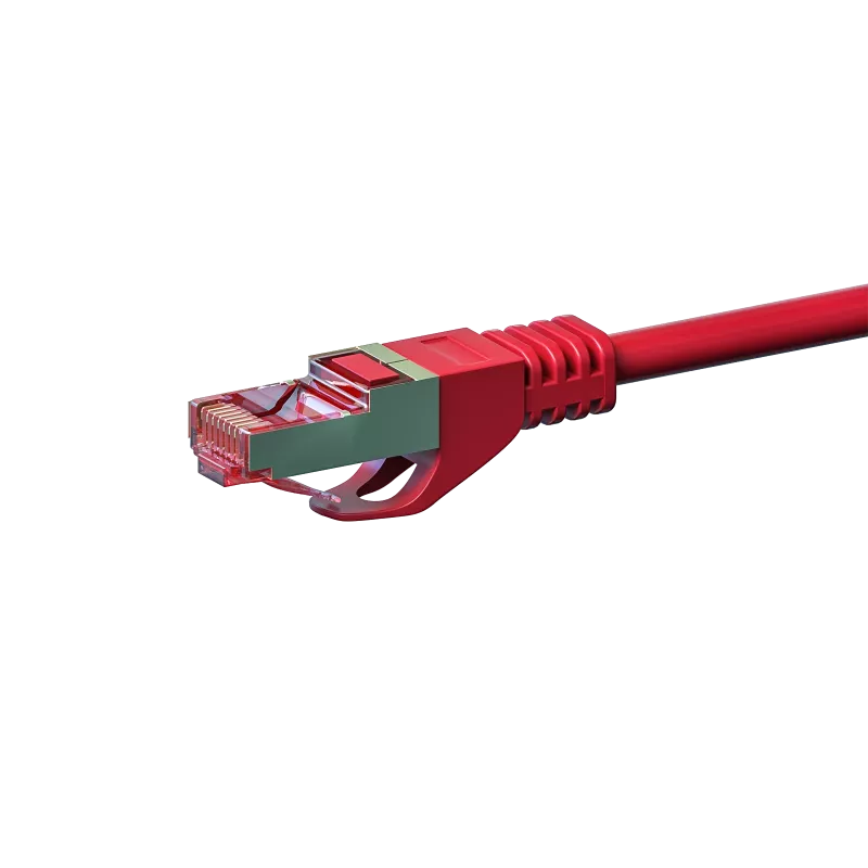 DSIT Cat 6 S/FTP LSOH Ethernet Patch Cable, 1m, sarkans