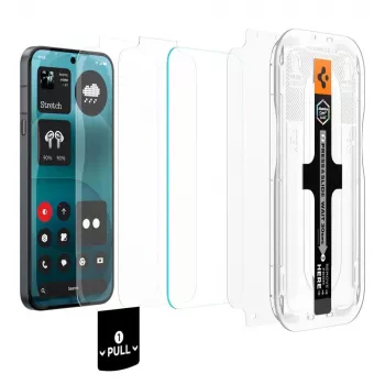 Spigen Glas.tR EZ Fit Pro AC HD ekrāna aizsargs 2 gab. komplekts Nothing Phone 4a Pro - caurspīdīgs rūdīts stikls
