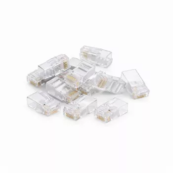 DSIT CAT5e UTP RJ45 savienotājs cietam un savītam vadam, 10 gab.