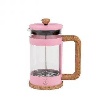 Leopold Vienna Franca franču preses kafijas un tējas pagatavotājs, rozā, 600 ml