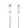 Tactical Stitch Thread USB-C to Lightning kabelis, balts, 1,2 m, pīts neilons, MFi sertificēts