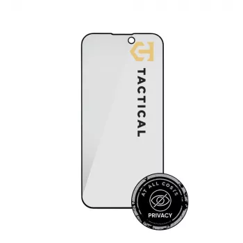 Tactical Glass Shield Privacy 5D ekrāna aizsargs iPhone 15 / 16, melns