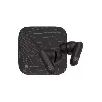 Tactical StrikePods Bahna CrudeOil True Wireless ANC austiņas ar zema latentuma režīmu, IPX5, 35h baterija, Bluetooth 5.3, skārienvadība, USB-C