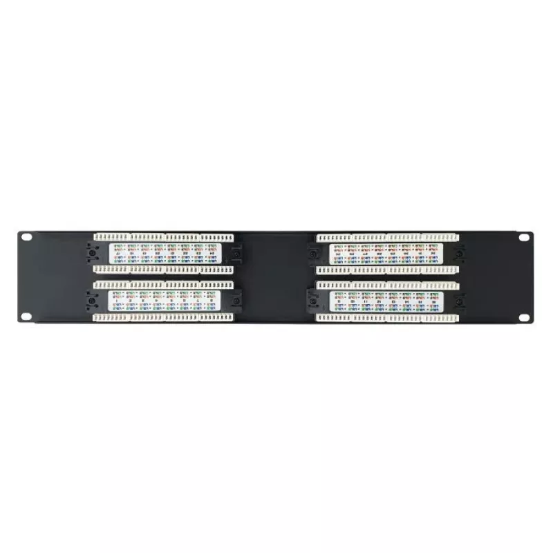 DSIT 19 inch Cat6 UTP 32-portu komutācijas panelis 2U melns