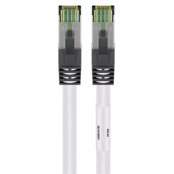 DSIT CAT 8 S/FTP PiMF RJ45 tīkla kabelis, 2 m, balts