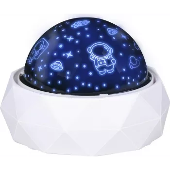GRUNDIG Star Projector LED nakts gaisma ar rotējošām zvaigznāju projekcijām