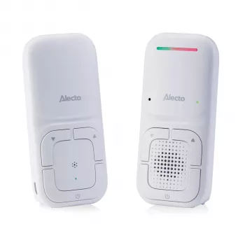 Alecto DBX130 DECT mazuļu monitors ar pilnu ECO režīmu, sarunu funkciju, temperatūras sensoru, šūpuļdziesmām un naktsgaismu